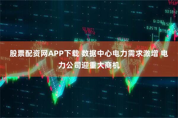 股票配资网APP下载 数据中心电力需求激增 电力公司迎重大商机