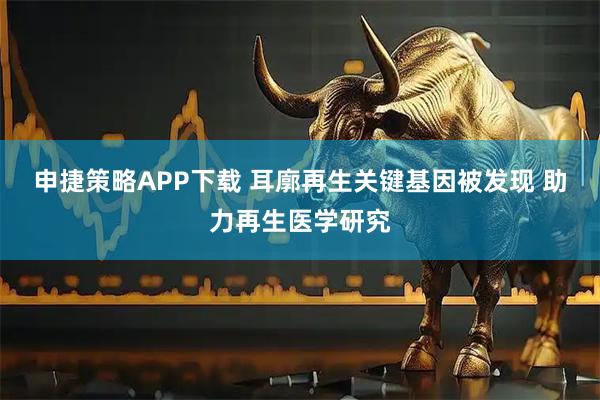 申捷策略APP下载 耳廓再生关键基因被发现 助力再生医学研究